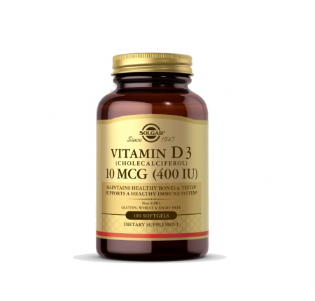 Oase & Articulatii - Vitamin D3 400IU 100 capsule moi - Solgar