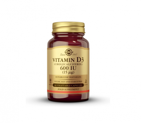 Solgar - Vitamin D3 600IU 60 capsule - Solgar
