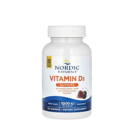 Nordic Naturals - Vitamin D3 Gummies 1000 IU 120 jeleuri - Nordic Naturals