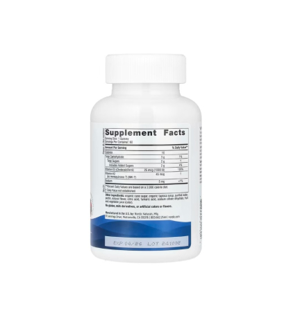 Vitamin D3 + K2 Pomegranate 60 Gummies - Nordic Naturals [1]