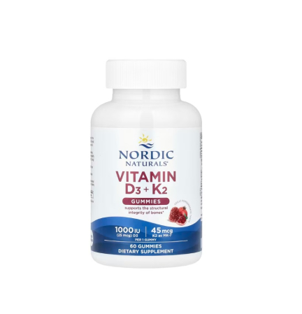 Vitamina K - Vitamin D3 + K2 Pomegranate 60 Gummies - Nordic Naturals