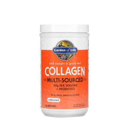 Garden Of Life - Wild Caught & Grass Fed Collagen Multi-Sourced Unflavored 270g - Garden of Life