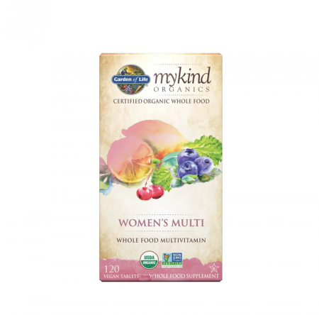 Pentru Femei - Women's Multi mykind Organics 120 Tablete - Garden of Life