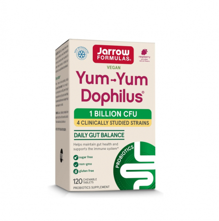 Pentru Digestie - Yum-Yum Dophilus 1 Billion CFU 120 tablete - Jarrow Formulas