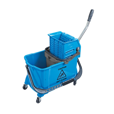 Lichidari de Stoc - Carucior compact profesional pentru curatenie, albastru