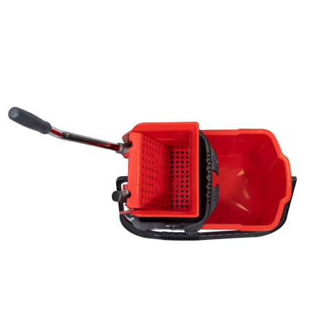 Carucior profesional compact pentru curatenie, rosu [1]