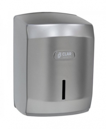 Dispensere prosoape hartie - Dispenser rola prosop, argintiu ABS, Clar Systems
