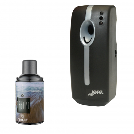 Odorizante pentru incaperi - Odorizant electronic negru cu rezerva Breeze si baterii
