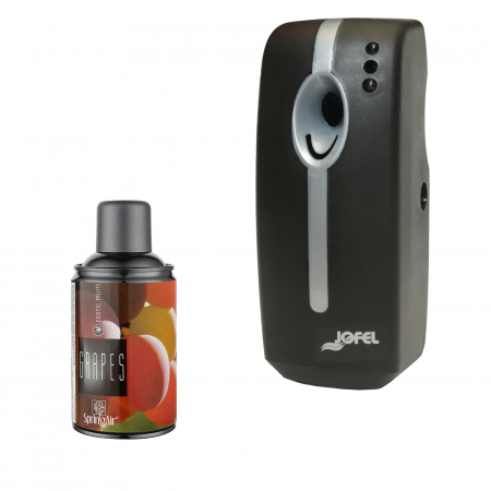 Odorizante pentru incaperi - Odorizant electronic negru cu rezerva Grapes si baterii