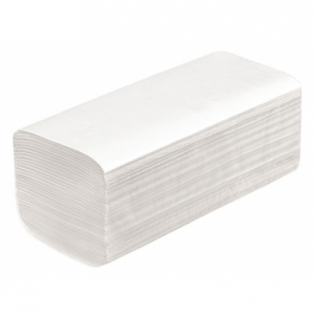 Prosoape pliate in V, albe, 2 straturi