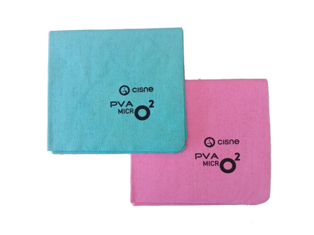 Set 2 lavete profesionale din microfibra cu PVA Micro, rosu si albastru, 38 x 35 cm [1]