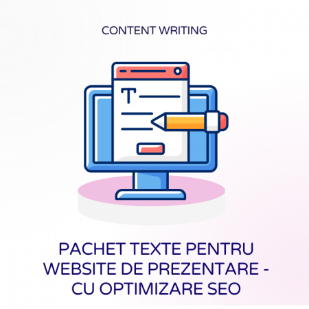 SEO on-page - Pachet texte pentru website de prezentare - cu optimizare SEO
