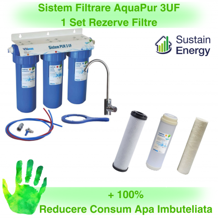 Kit Apa - SISTEM ULTRA FILTRARE APA IN 3 TREPTE, VALROM PUR 3UF 10