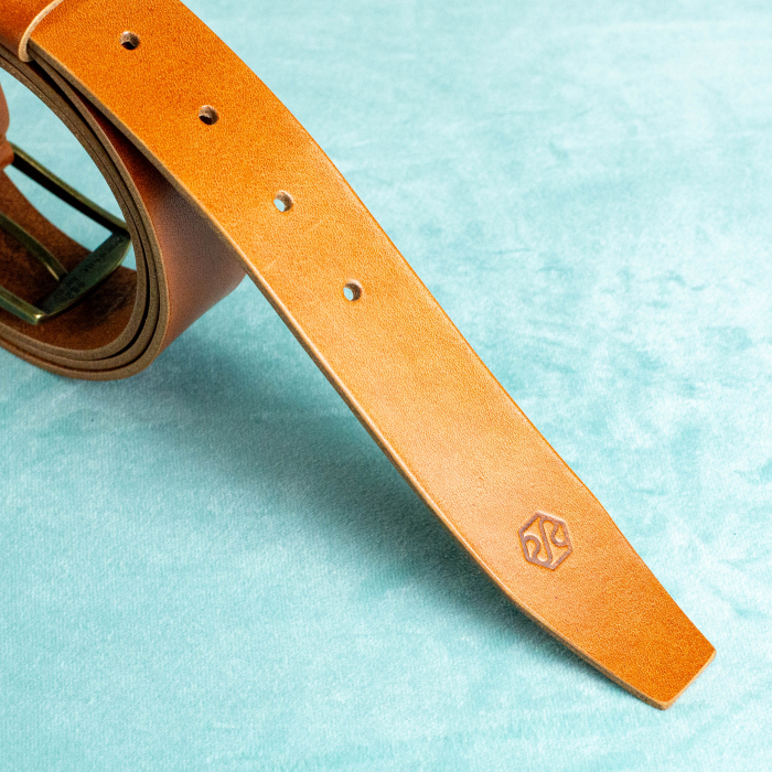 „Suit&Jeans 35” – Curea barbati din piele naturala – Maro Coniac [4]