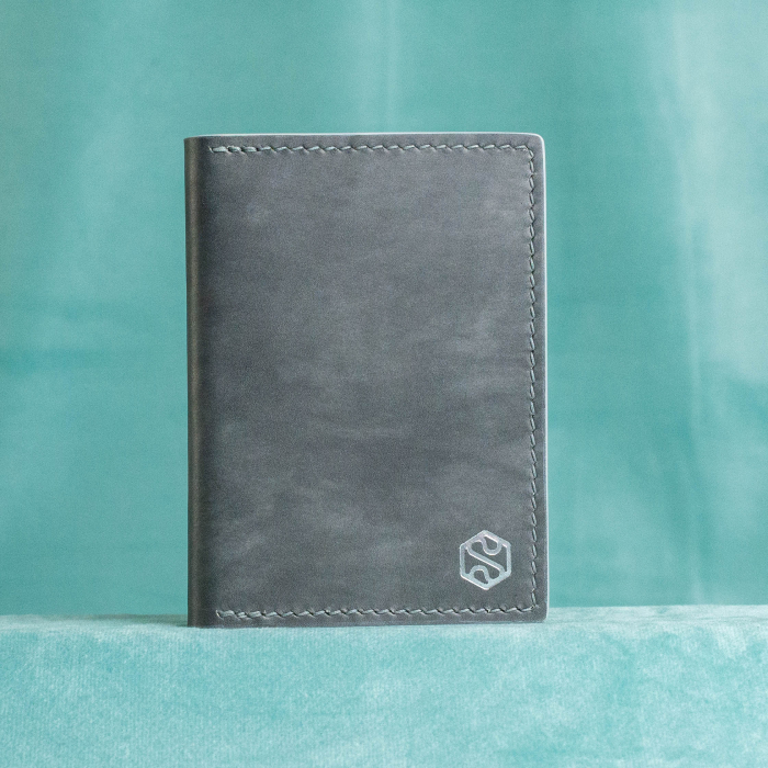 “The SLIM One” – MBH - Portofel barbati, SLIM, din piele naturala de vită - Gri [4]