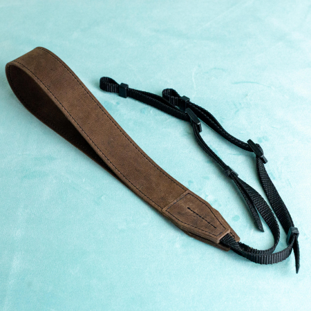 Articole Fotografi - Curea - Strap din piele naturala pentru camere foto si aparate DSLR - Maro antic