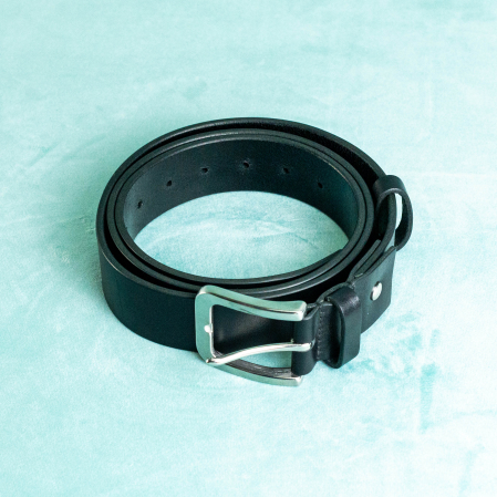 „Jean 40” -  Curea barbati din piele naturala cu accesorii de INOX - Negru [6]