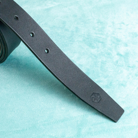 „Suit 30” – Curea SLIM pentru barbati din piele naturala pentru costum – Negru [3]