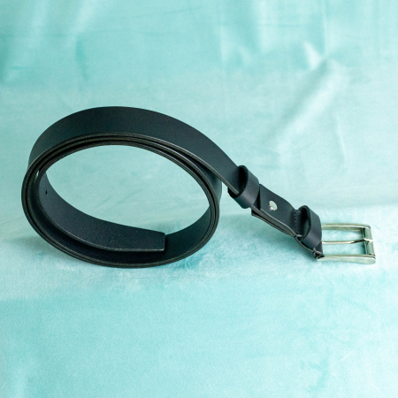 „Suit 30” – Curea SLIM pentru barbati din piele naturala pentru costum – Negru [7]