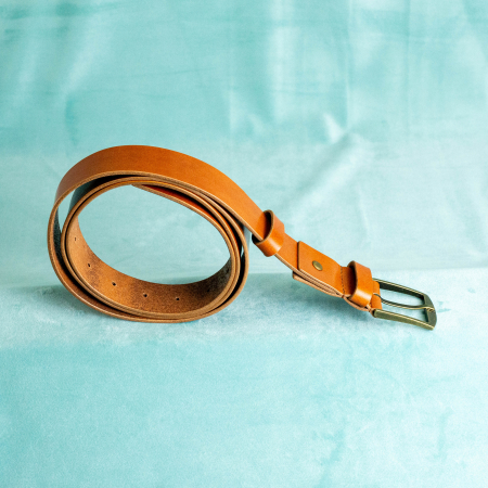 „Suit&Jeans 35” – Curea barbati din piele naturala – Maro Coniac [7]