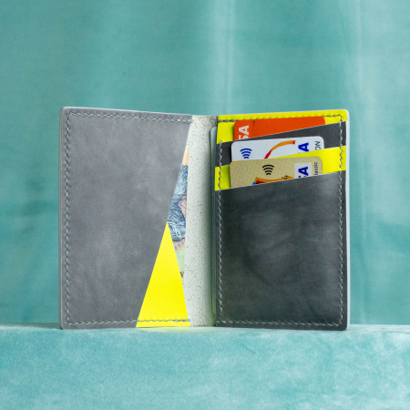 “The SLIM One” – MBH - Portofel barbati, SLIM, din piele naturala de vită - Gri [4]