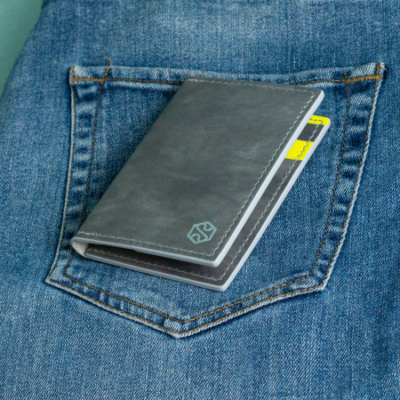 “The SLIM One” – MBH - Portofel barbati, SLIM, din piele naturala de vită - Gri [2]