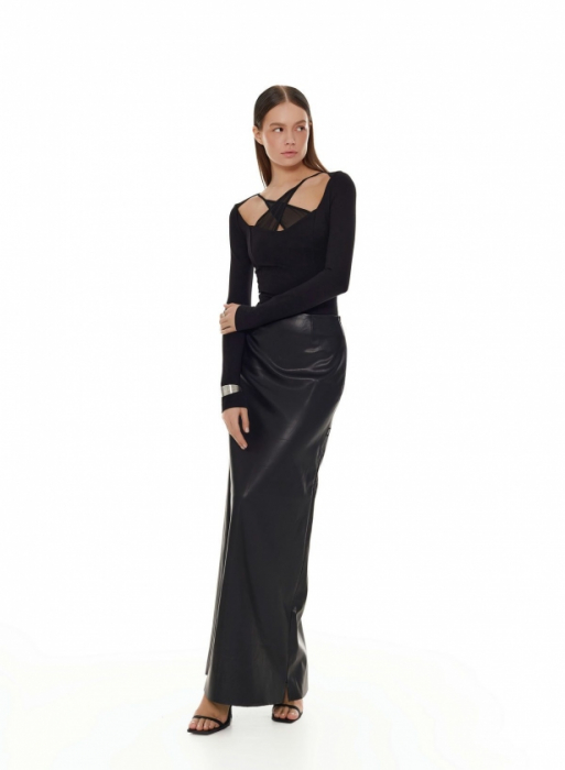 Body cu element crossover, negru [10]