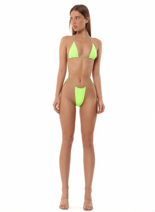 Costum de baie bronzant, galben neon [1]