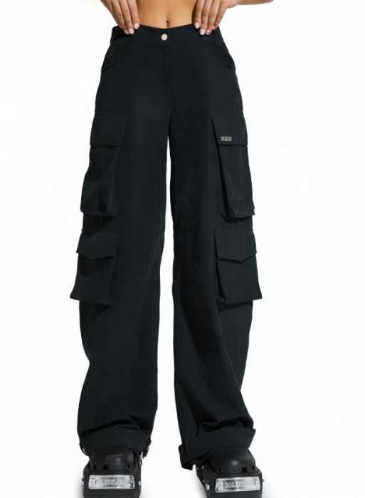 Pantaloni cargo, negri [1]