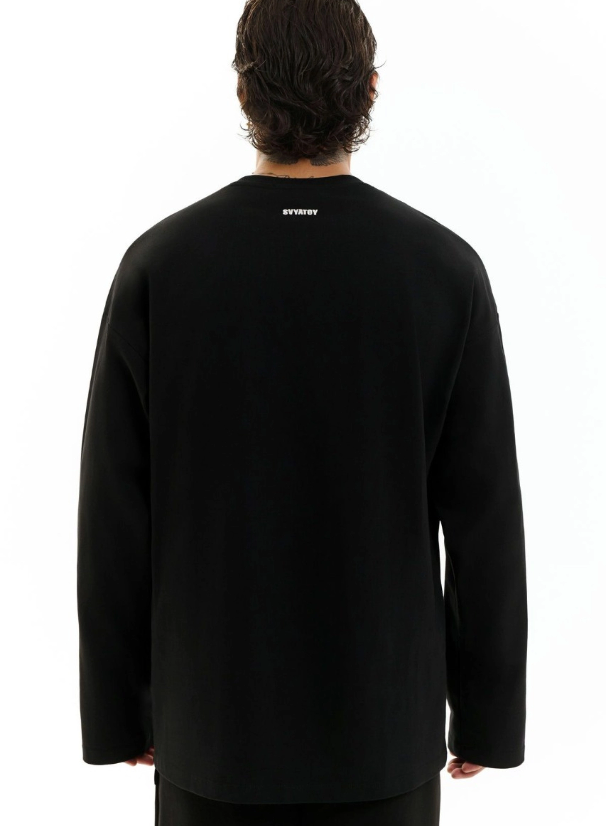 Tricou cu maneca lunga SVYATOY, negru [2]