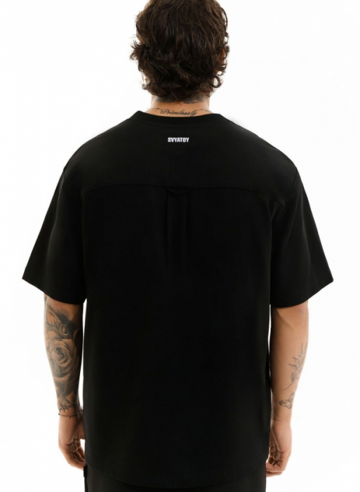 Tricou de bază CHARITY GIVER 3, negru [5]