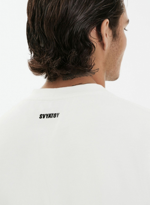 Tricou OVERSIZE SVYATOY, ALB [5]