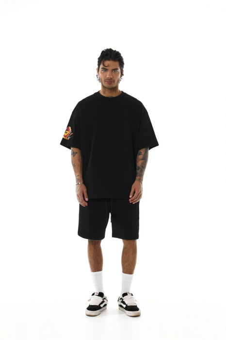 Tricou oversized SVYATOY, negru [1]