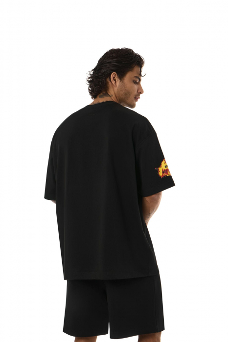 Tricou oversized SVYATOY, negru [3]
