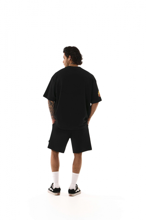 Tricou oversized SVYATOY, negru [4]
