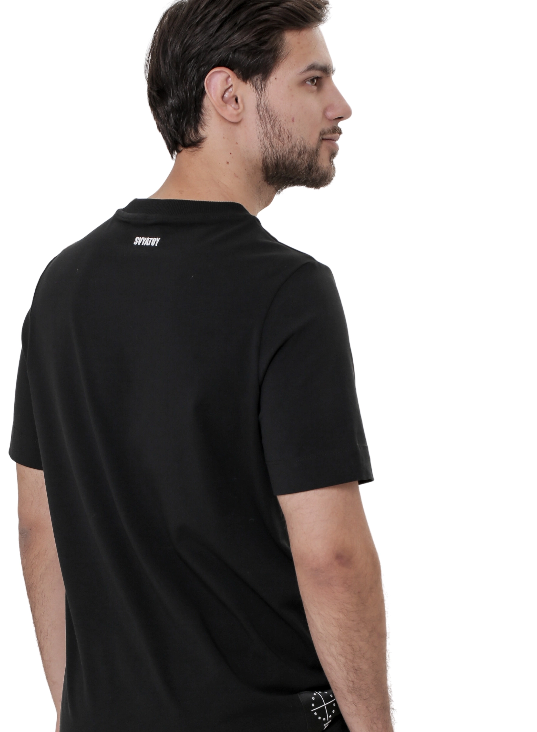 Tricou subțire cu ilustrație, negru [3]