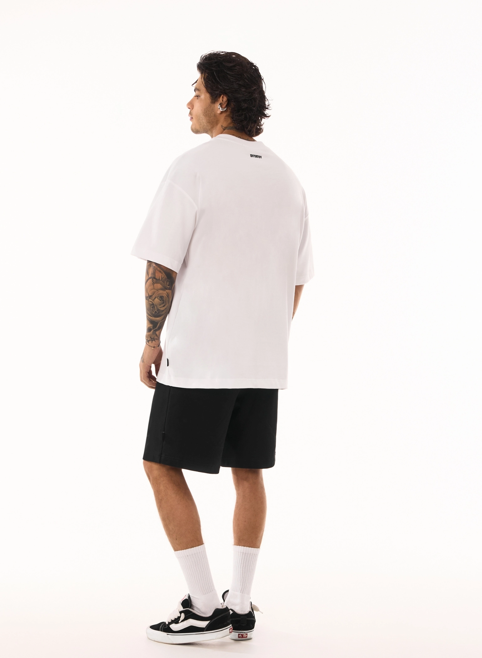 Tricou OVERSIZE SVYATOY Fire, alb [2]