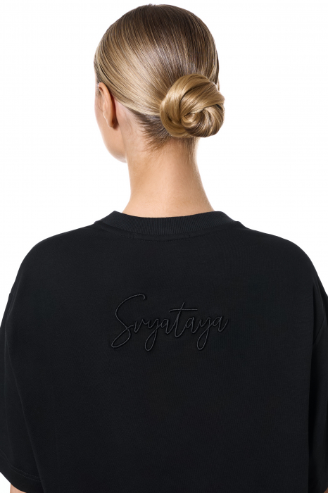Tricou SVYATAYA semi-marit, negru [4]