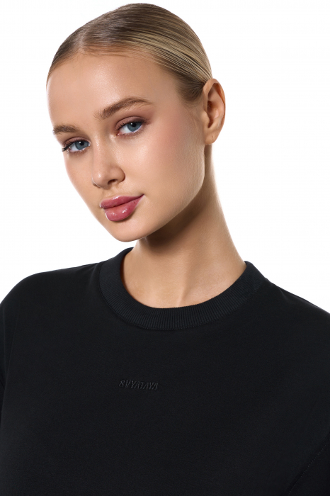 Tricou SVYATAYA semi-marit, negru [3]