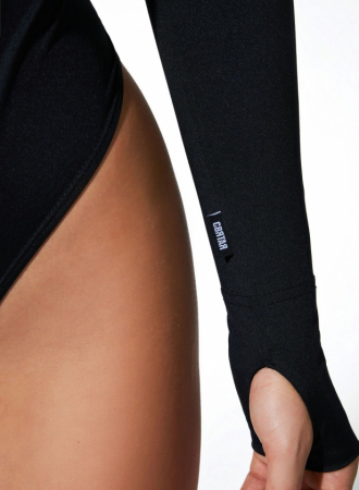 Body cu decupaje decorative, negru [3]