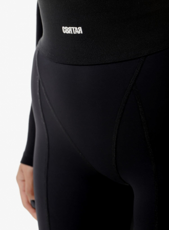 Colanti cu croi decorativ, negri [4]