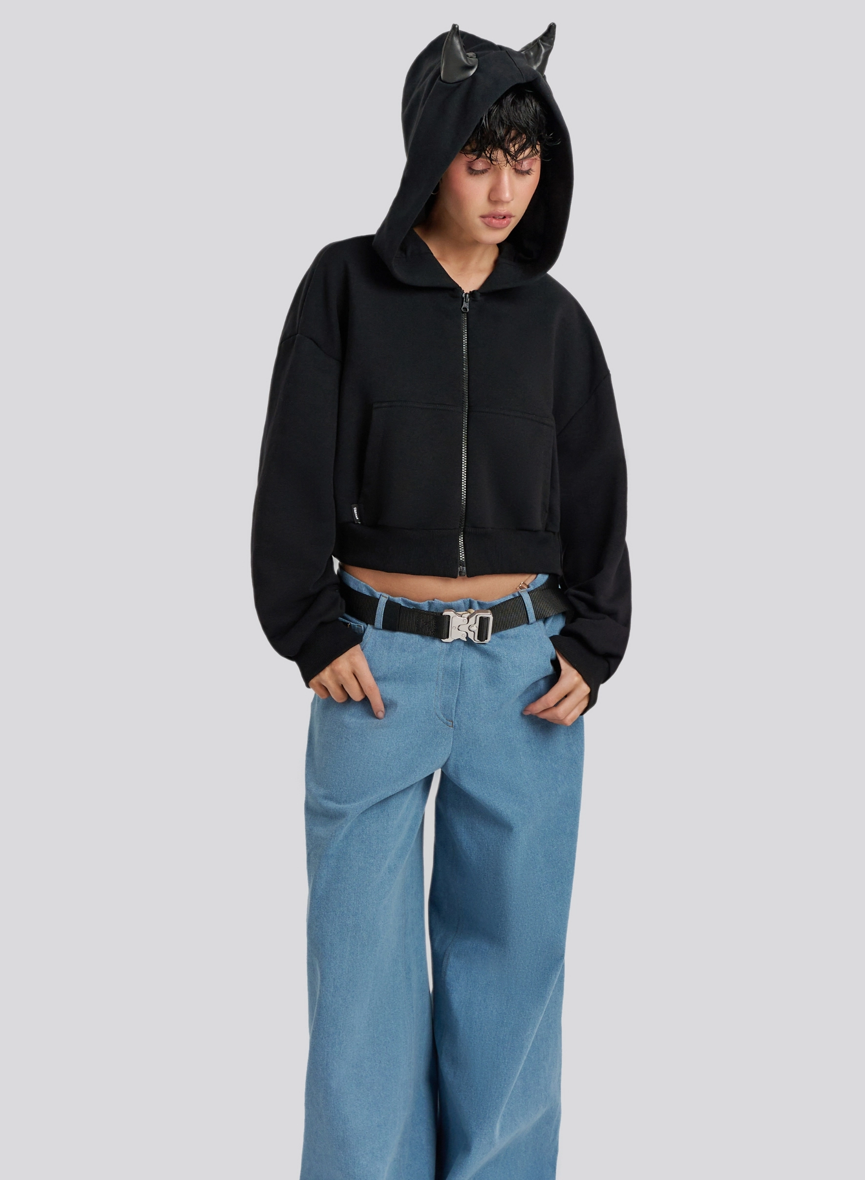 HANORACE - Hanorac - mic diavol, negru