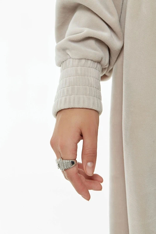 Hanorac velur, Bej [5]