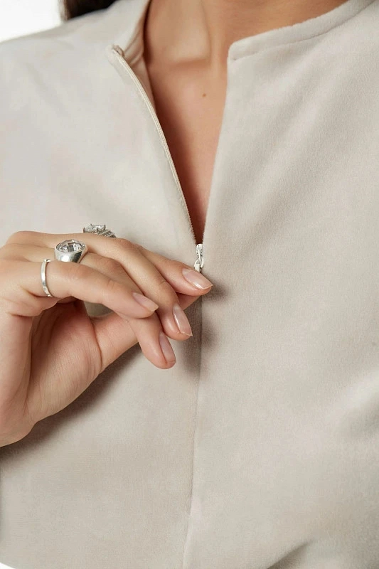 Hanorac velur, Bej [4]