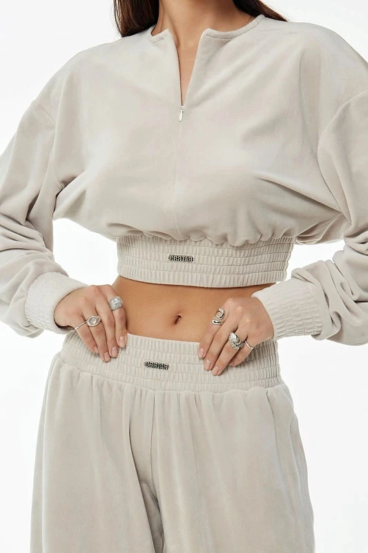 Hanorac velur, Bej [2]