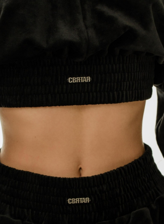 Hanorac velur, Negru [1]