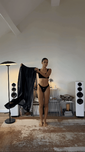 Pantaloni din piele ecologica cu croiala dreapta, negri [4]