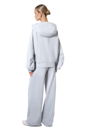 Pantaloni din tricot drept, cenusii [3]