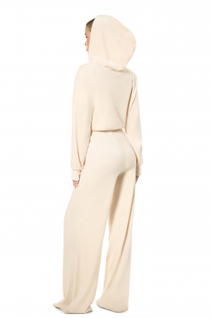 Pantaloni din velur SVYATAYA, crem [1]