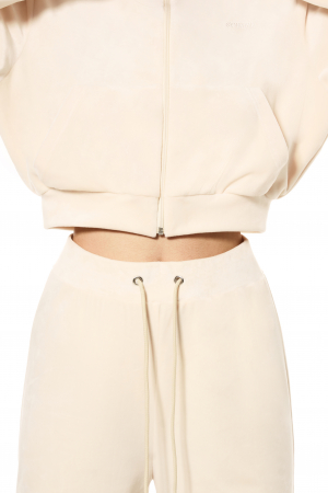 Pantaloni din velur SVYATAYA, crem [3]